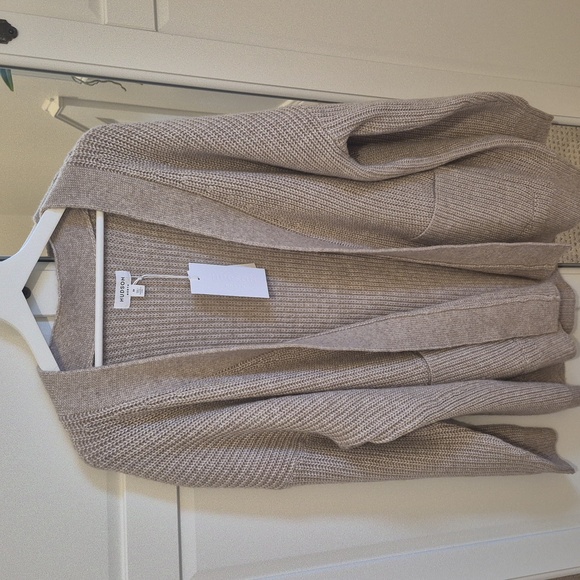 Hudson North Sweaters - Hudson North Knit Oatmeal 2X Open Front Cardigan Sweater